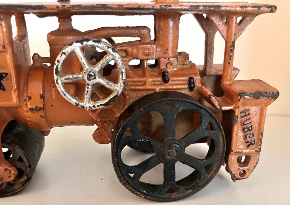 1930’s HUBLEY CAST IRON HUBER STEAMROLLER - RARITÄT -,G/VG - Bild 3 von 4