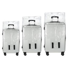PATIKIL Luggage Covers, 3 Pieces 20 24 28 Inch PVC Suitcase Cover Protectors ...