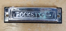 Vintage Hohner Pocket Pal Harmonica Key of C 10 Hole Diatonic Blues Harp German