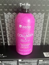 Zena Nutrition Liquid Collagen  Biotin Dietary Supplement, 20.3 Oz/60 exp12/25