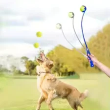 New Tennis Ball Thrower Launcher Dog Toy Chucker Fetch Stick Lightweight Pet