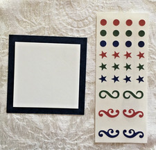 CREATIVE MEMORIES KIT: NAVY BLUE JOURNALING BOX STICKER SHEET SET