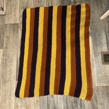 Vintage Crochet Lap Blanket 40x30 Inch