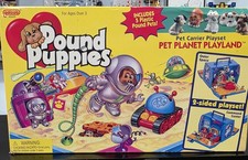 POUND PUPPIES PET CARRIER PLAYSET PLANET PLAYLAND GALOOB SEALED