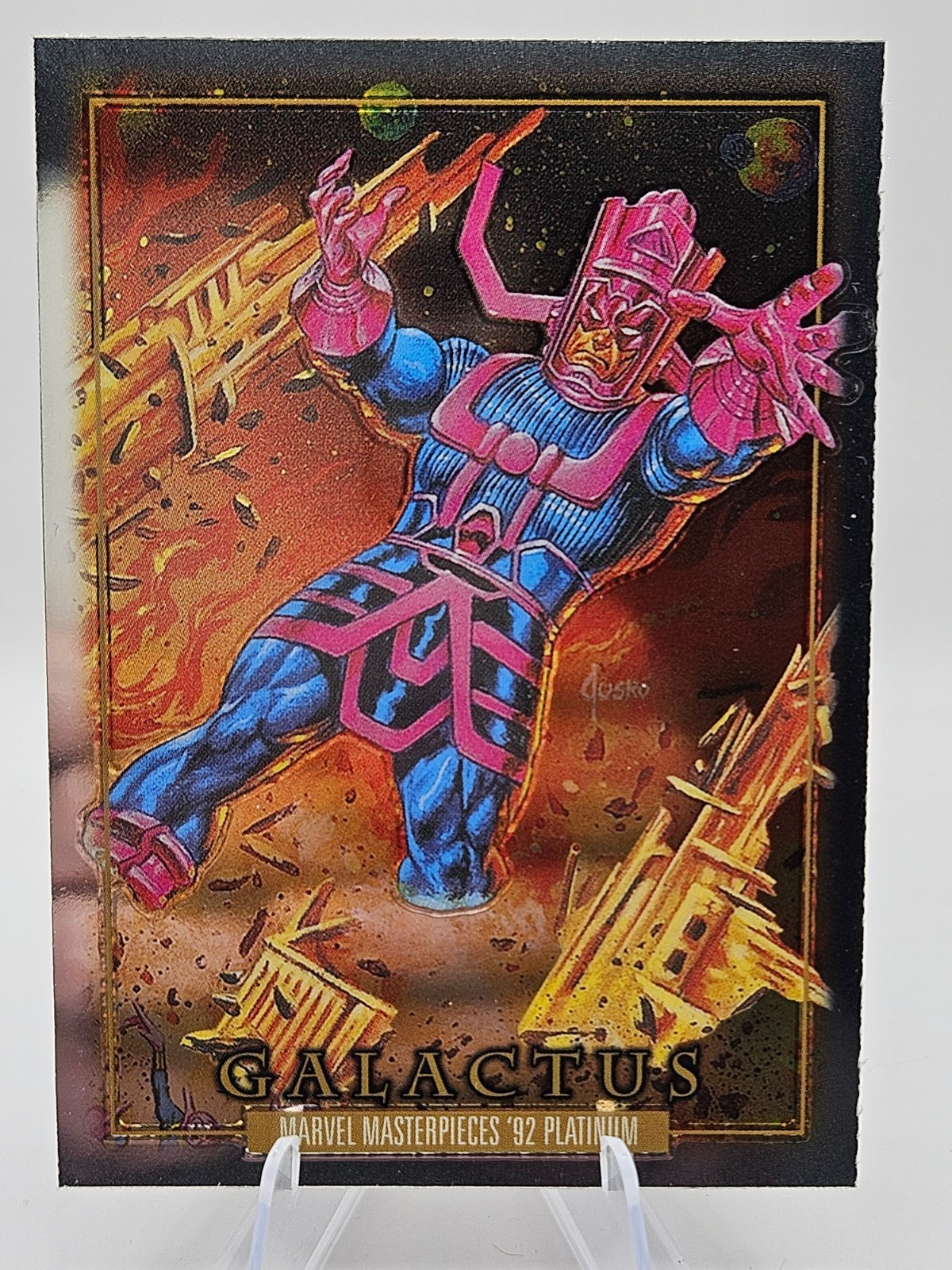 2024 Upper Deck Marvel Masterpieces '92 Platinum Galactus #30