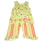 Girls vtg ZAZA COUTURE boutique outfit 4T hammer pants neon 1990s tank shirt