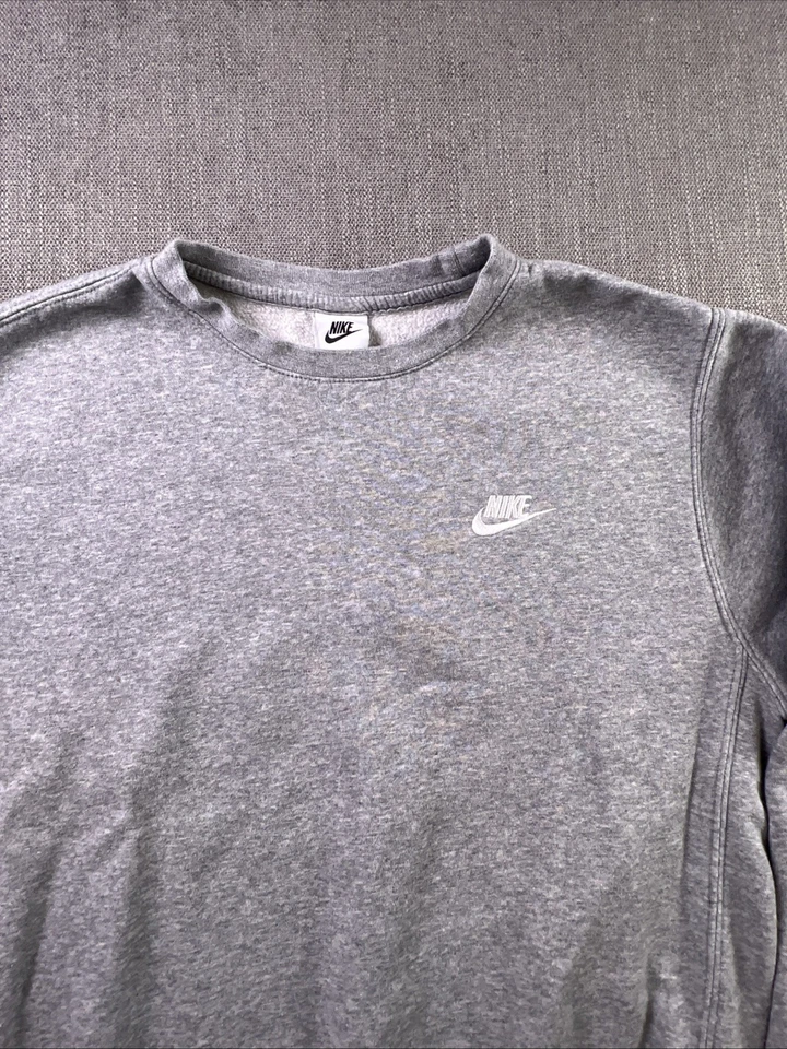 Nike Ropa Deportiva Sudadera Para Hombres S Gris Swoosh Polar Pullover Cuello Redondo Gimnasio Foto 2 de 4