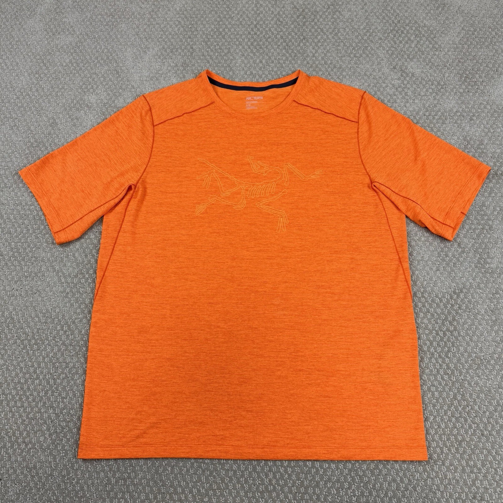 ARC'TERYX T shirt Arc’teryx uomo Cormac grande logo manica corta taglia L stoppino umidità attiva