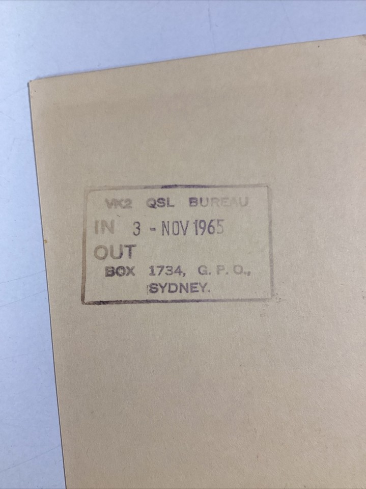 Australia 1965 QSL Card 34 Renwick St Toronto NSW Jim Thompson eBay
