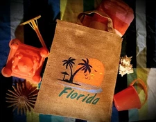 Beach bag , Shopping bag, Earth friendly, Biodigradable Florida Souvenir