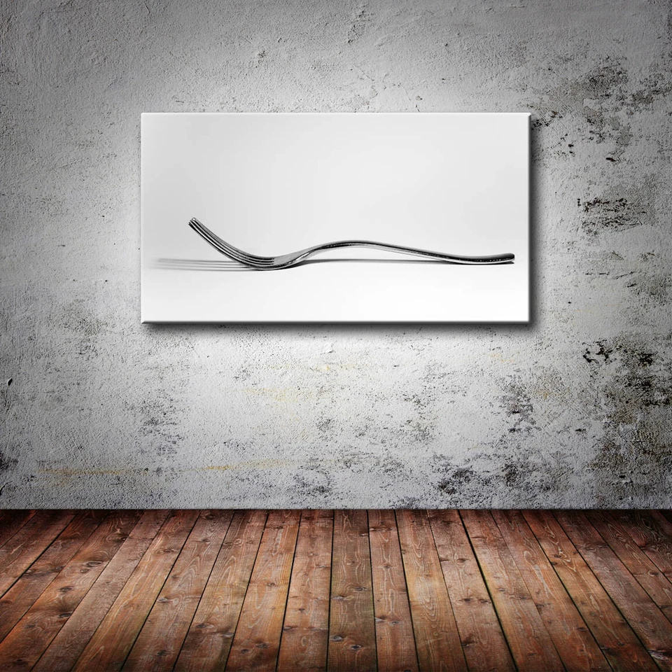 Leinwand Bild Besteck Essen Genießen Kochen Gabel - Bild 2 von 4