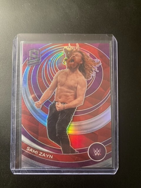2023 Panini Chronicles WWE Spectra Sami Zayn Purple Prizm /49 SSP #397 Superstar