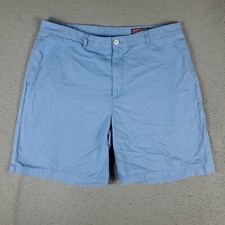 Vineyard Vines Shorts Mens Size 40 Blue Casual Slash Pockets Flat Front Chino 