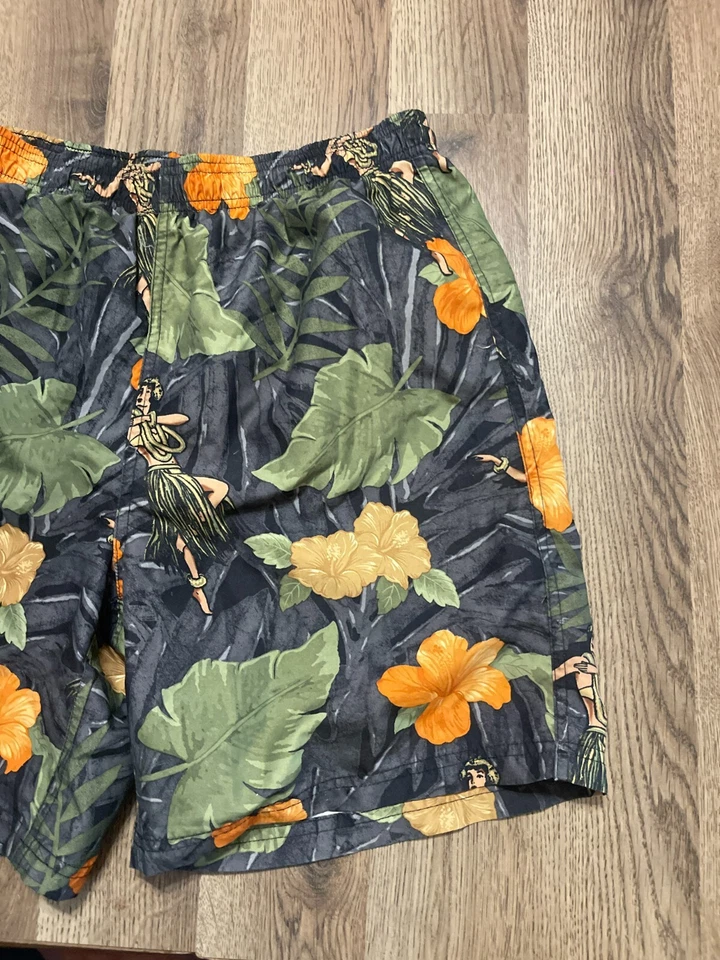 Breakwater Shorts, Men's Size Medium, Multicolor, Swim Trunks, Hawaiian Themed - Image 4 of 4