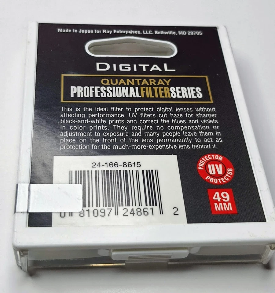 Genuine 49mm UV Guard Protector Safety Glass Lens Filter 49 mm Professional New - Image 3 of 3