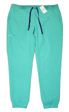NEW Figs Pants Womens 2XL Tall Green Zamora 2.0 Jogger Scrub Technical Pockets
