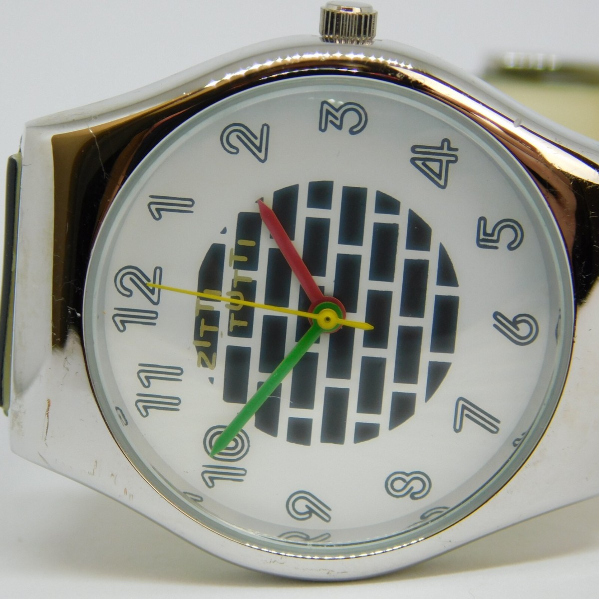 Bruno Zanette Zitti Tutti Silver Tone Case Quartz Women's Watch New Battery