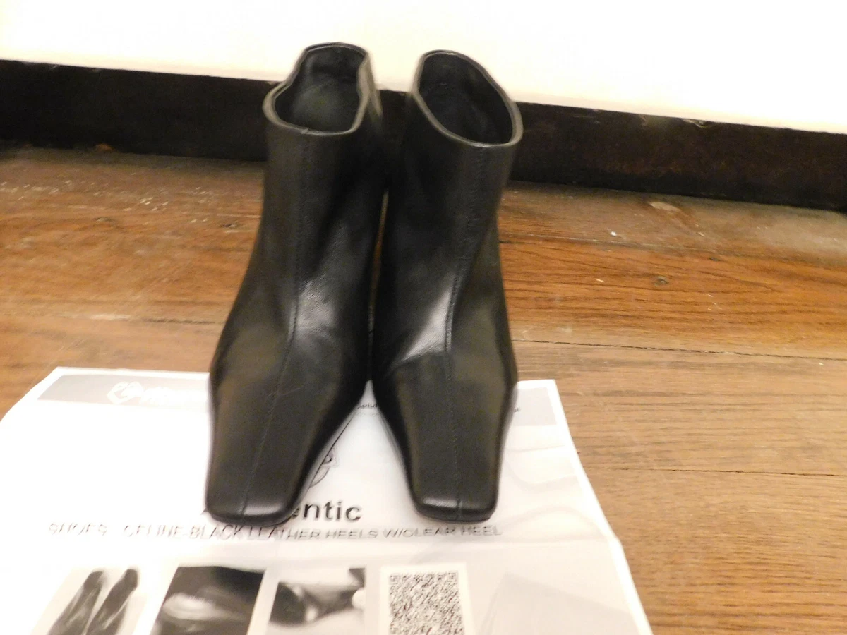 Celine square toe boots hotsell