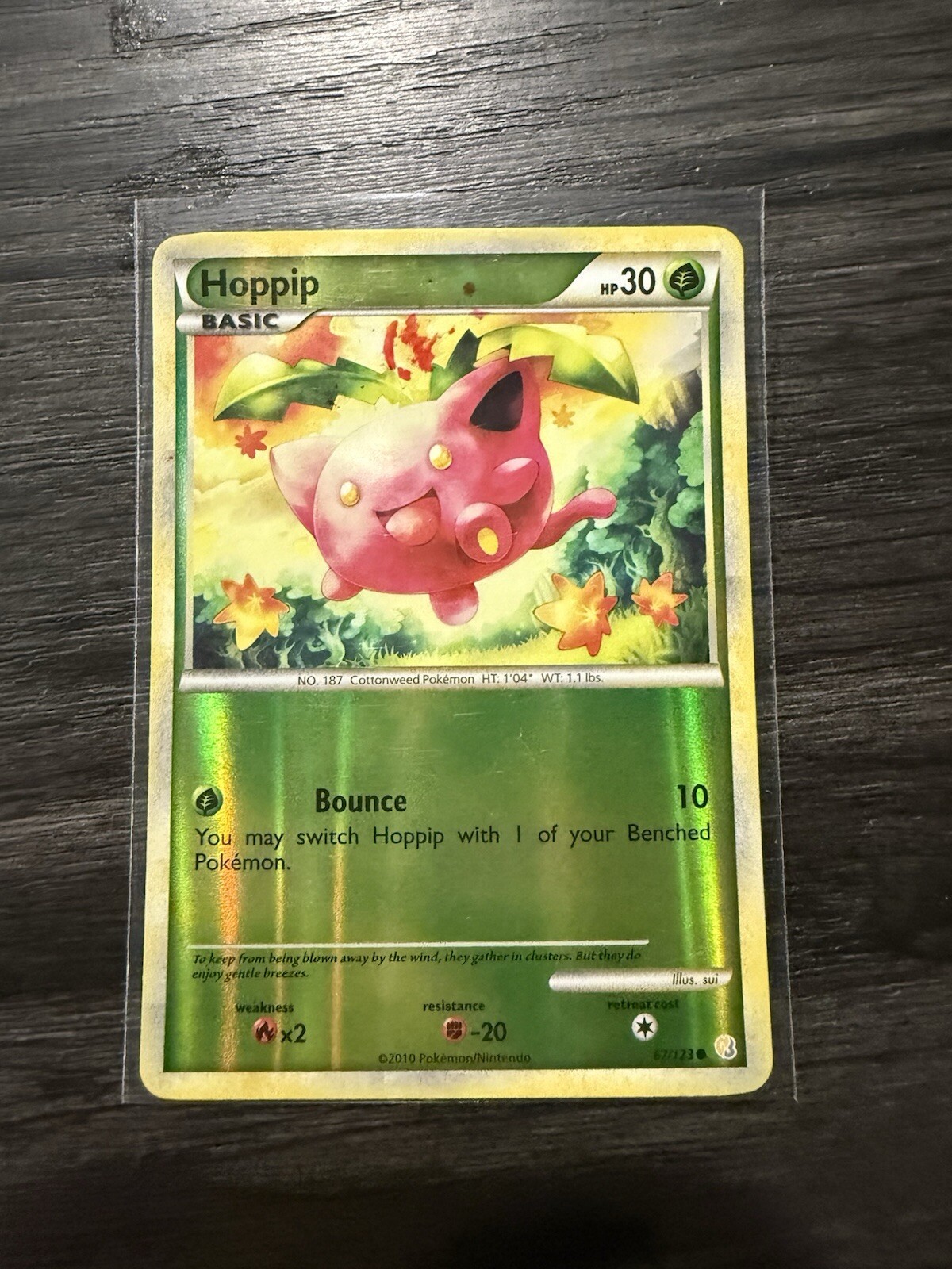 Hoppip 67/123 Heartgold & Soulsilver Reverse Holo