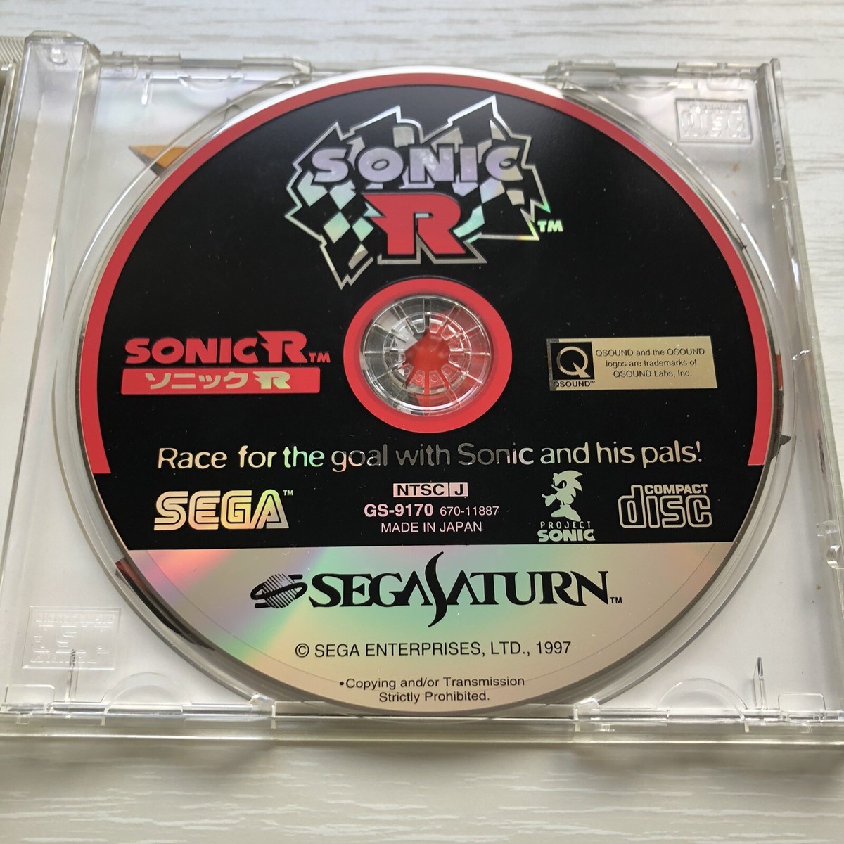 Sonic R Sega Saturn NTSC-J (Japan) GR-9170 | eBay