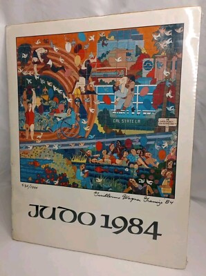 Extremely RARE LA 84' Olympic JUDO Poster GUILLERMO WAGNER GRANIZO