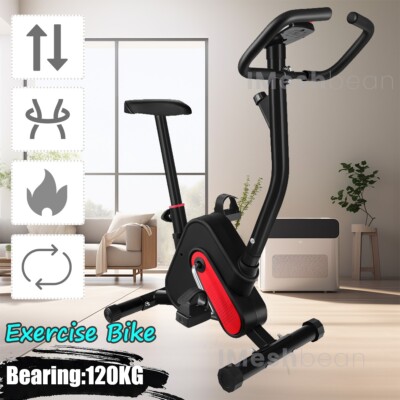 Exercise Bike Fitness Stationary Bicycle Cardio Workout Indoor Cycling w/LCD Mon