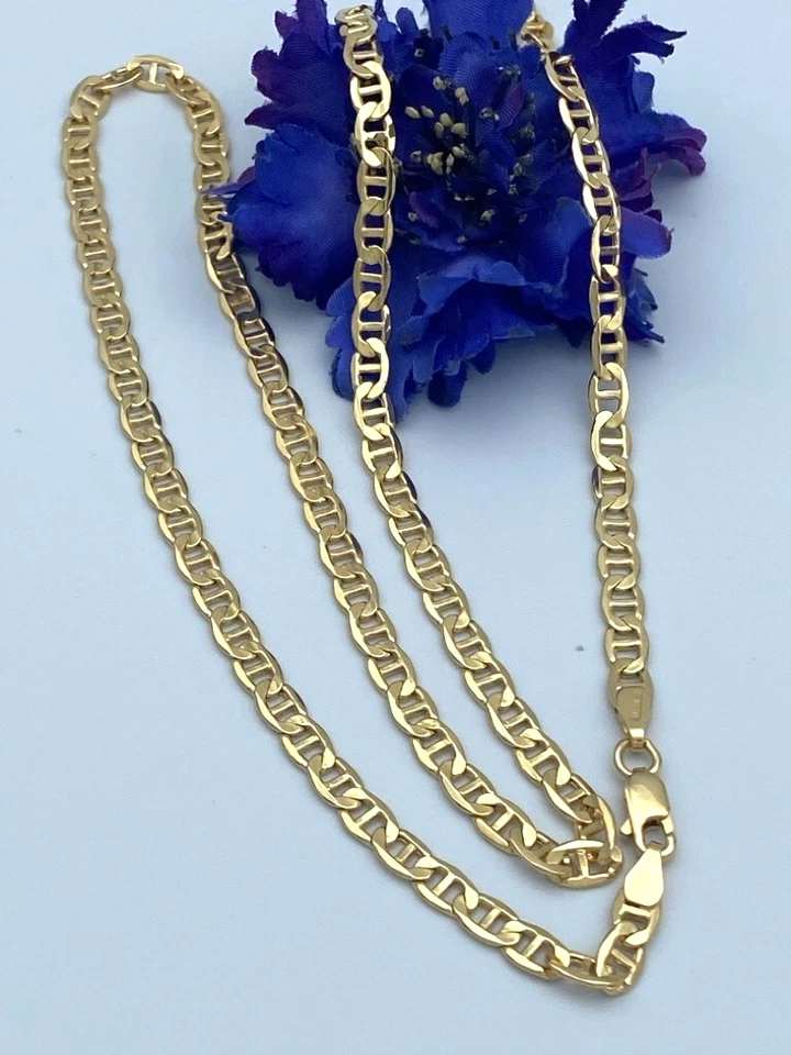 60 cm Halskette 750 Gelbgold 18 KT Gold Kette *11,5g* Herrenkette👍EDEL - Bild 1 von 4