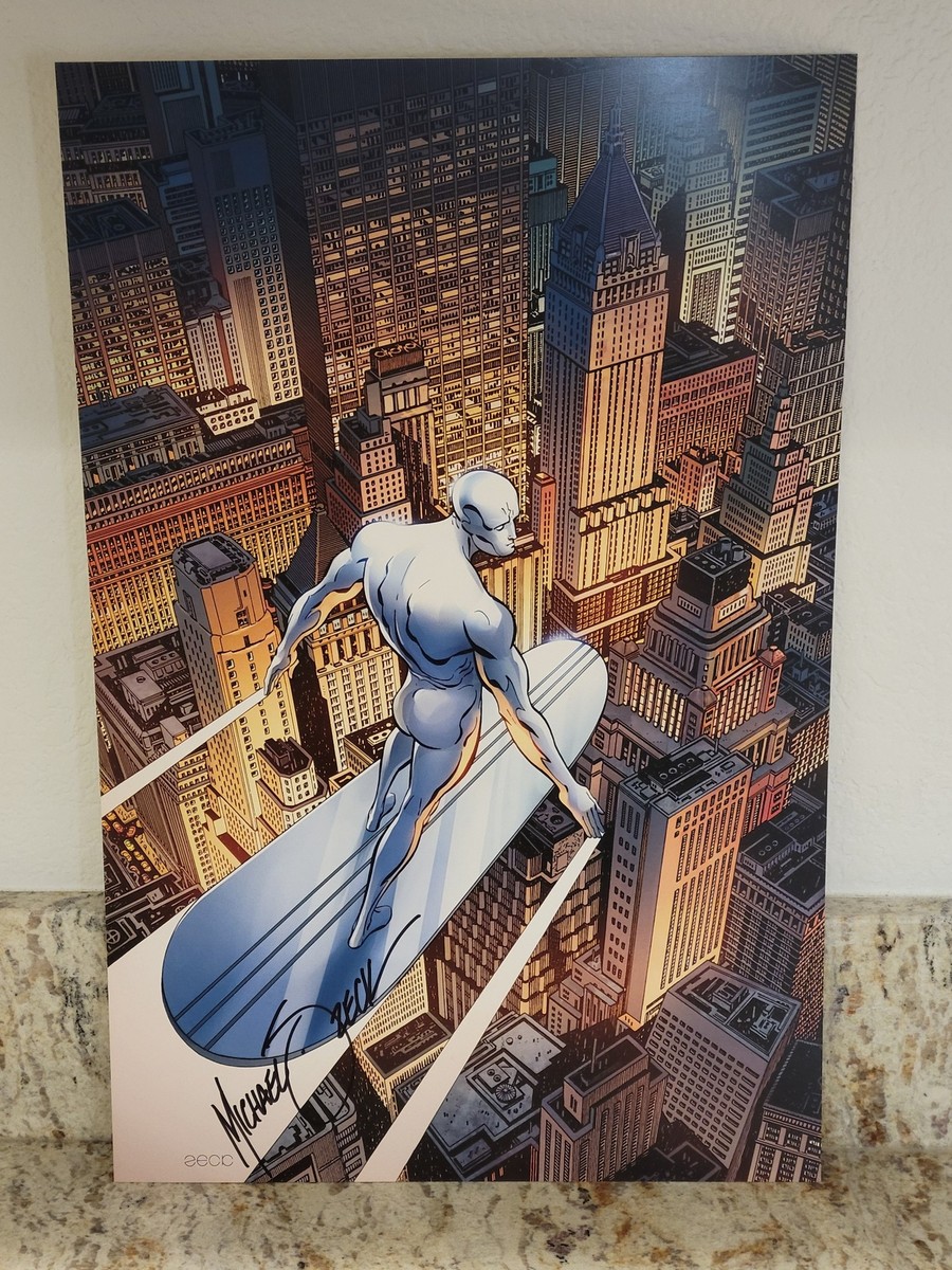 SILVER SURFER Art Print Signed by Artist Mike Zeck 11x17 w/COA | eBay
