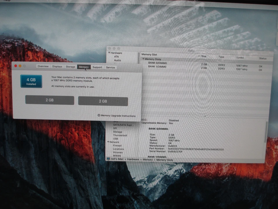  Apple iMac 24" A1225 2009 4GB (2 x 2GB) DDR3 1066MHz PC3-8500 204-Pin RAM KIT - Image 2 of 4