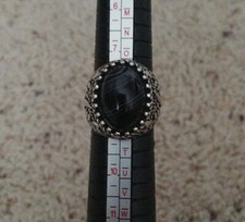 Black Agate Ring