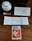 AUTHENTIC SIGNED JOHNNY VANDER MEER BASEBALL, CARD & NOTE! 2 NO HITTERS IN A ROW