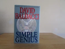 Simple Genius by David Baldacci Hardcover Dust Jacket Novel Fiction Book