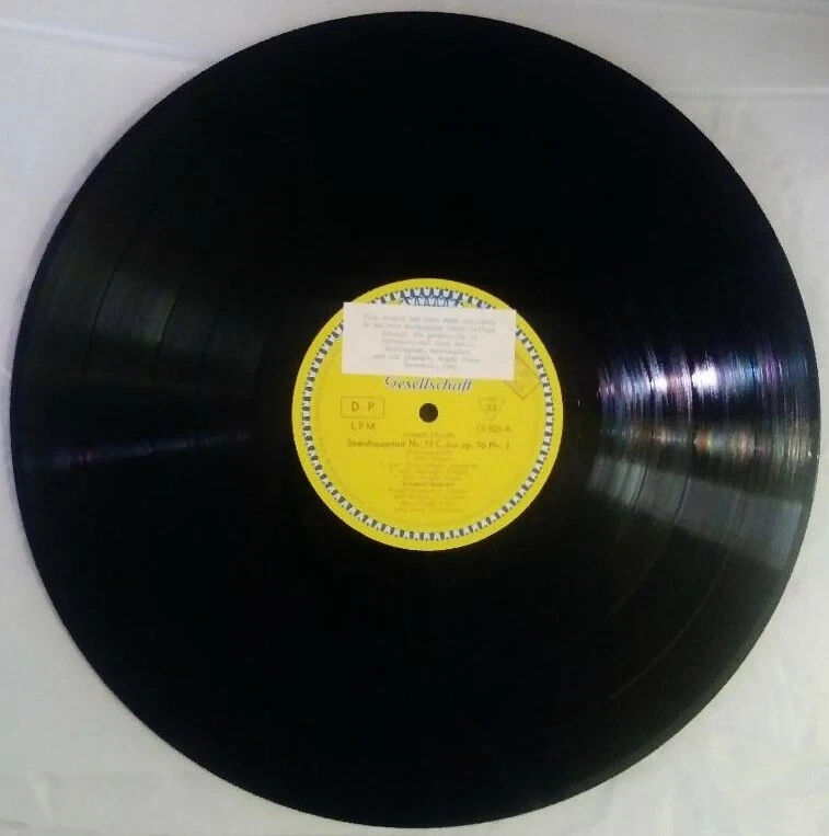 DGG TULIP HAYDN SMETANA STRING QUARTET C MAJOR OP 76 77 NR3 NR1 E-MOLL LPM 18326 - Image 3 of 4