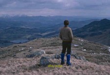 Photo 6x4 Little Carrs A walker admires the view from Little Carrs during c1979