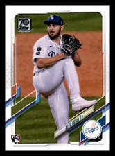2021  Topps Update Alex Vesia Dodgers RC Rookie #US70 Centered Mint