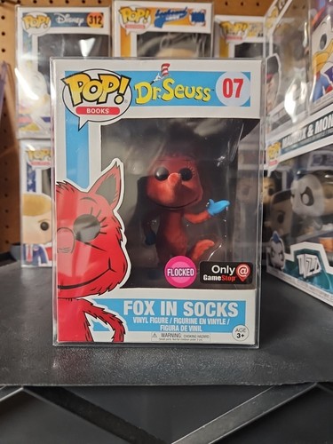 Pop! Vinyl Figur Dr. Seuss Fox In Socks – Flocked Version, Ca. 9 Cm, Offizielles Lizenzprodukt