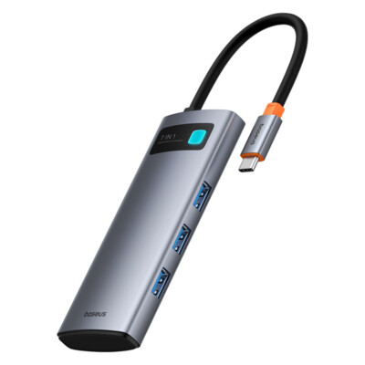7-in-1 USB-C Hub Dockingstation mit 4K@60Hz HDMI, 100W PD, ultraschnell 5 Gbps