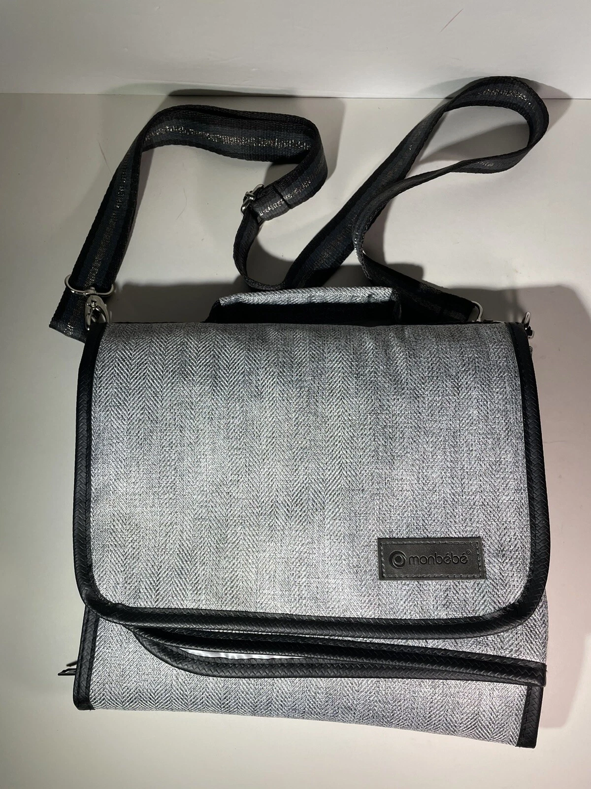 Monbebe Diaper Changing Station Bag with Handle + Removable Pad Removable Strap