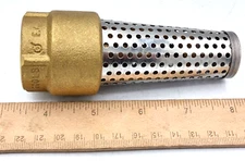 PROFLO PFXBFVG 1" Brass Foot Valve with Stainless Steel Filter Low Lead **NEW**