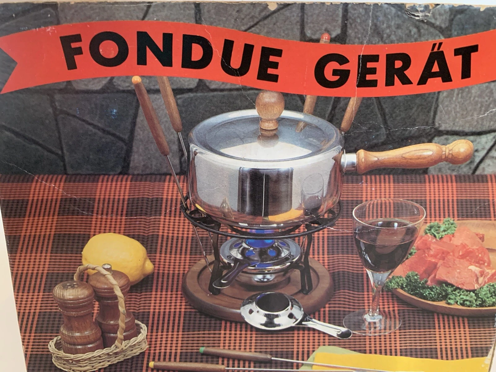 Vintage Fondue Set