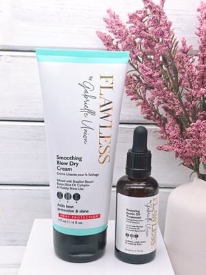 Flawless by Gabrielle Union Restoring Exotic Oil & Blow Dry Cream - Full Size 