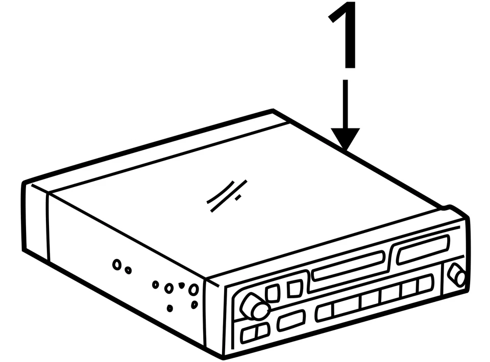 Receptor de radio reproductor de CD Toyota Camry Am Fm 1995-1999 K81Z0 Foto 4 de 4