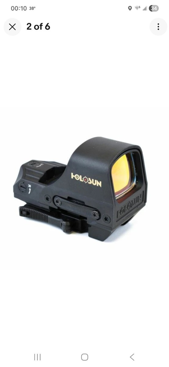 HOLOSUN HS510C 2 MOA Open Reflex Circle Dot Solar Power