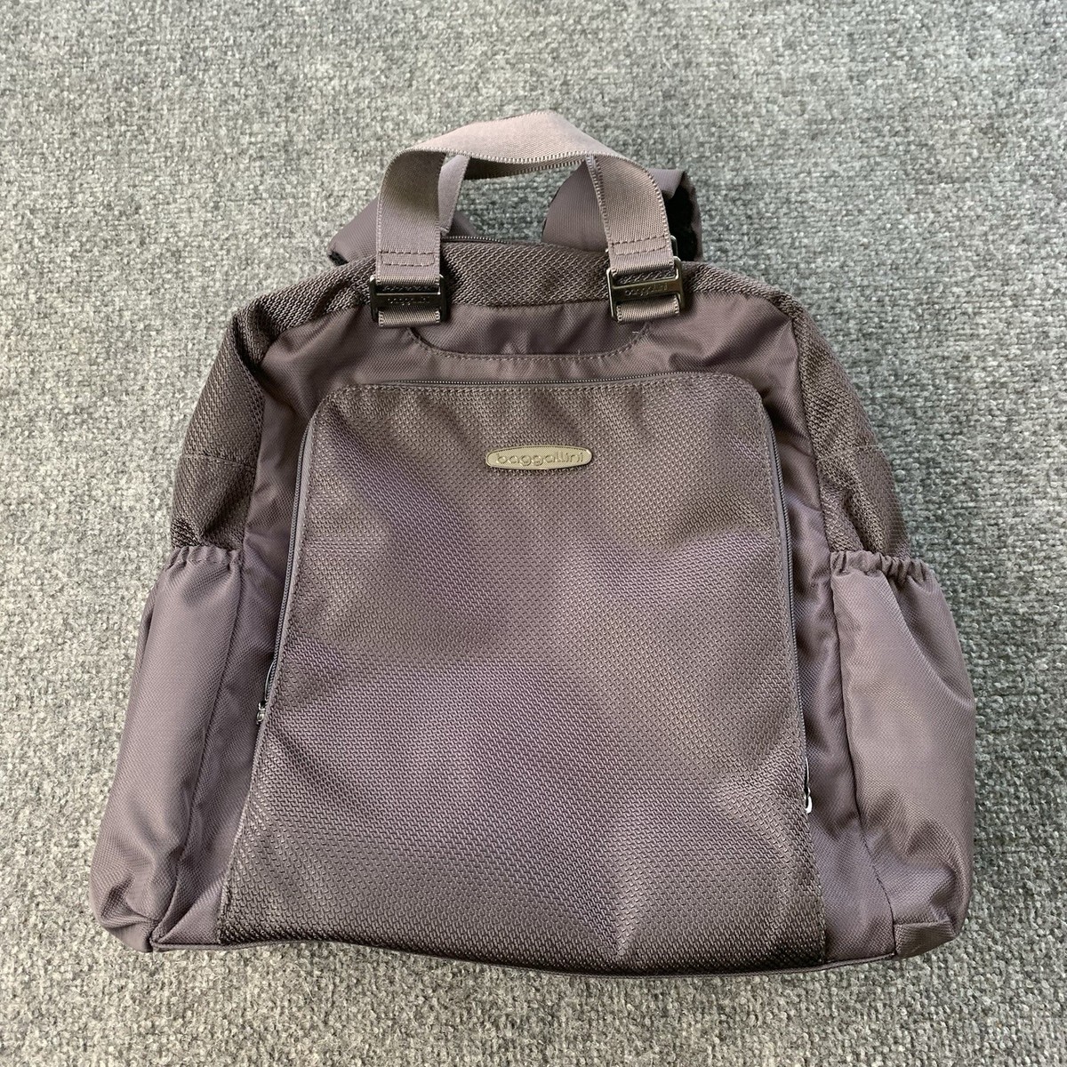 Baggallini Gray Tote Backpack Outer Zipped Pocket Doule  display picture 1