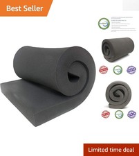 1"H x 24"W x 72"L CertiPUR Certified Charcoal Foam - Cushions, Crafts, More
