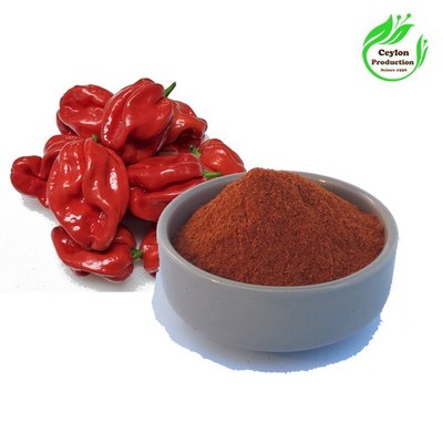 Bio Red Scotch Bonnet Pfeffer Pulver Natural Hot Spice Gemahlen Fein