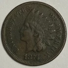 1874 Indian Head Cent Penny 519G