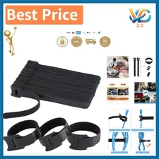 120PCS 6-Inch Reusable Black Cable Ties for Effortless Cord Management