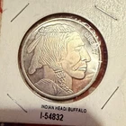 1 OZ LIBERTY SILVER BUFFALO ROUND - COIN .999 FINE SILVER