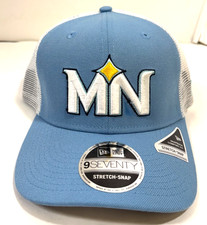 Minnesota Twins MLB NE Stretch-Snap Snapback Hat Light Blue/White
